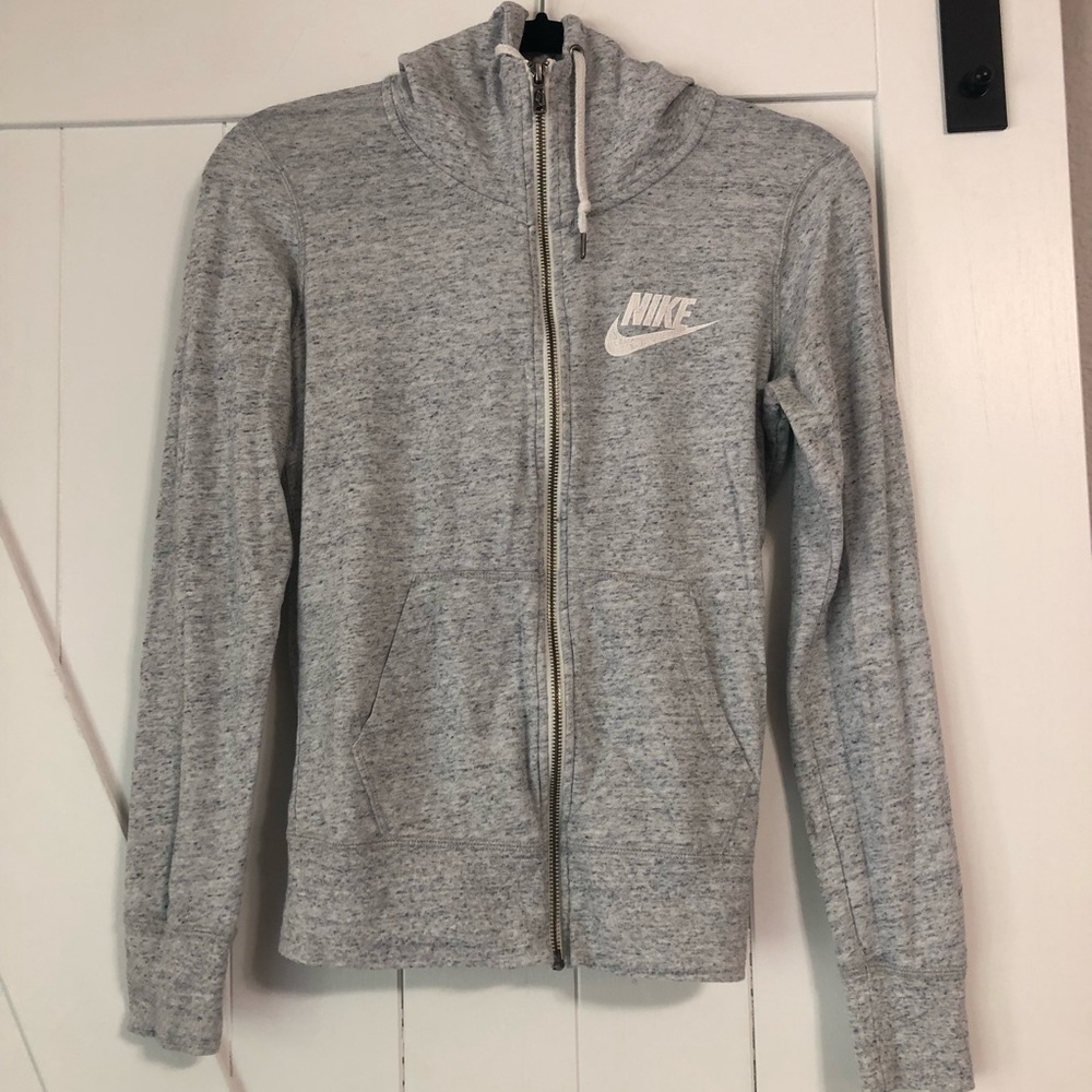 Nike cowl neck zip up sweater